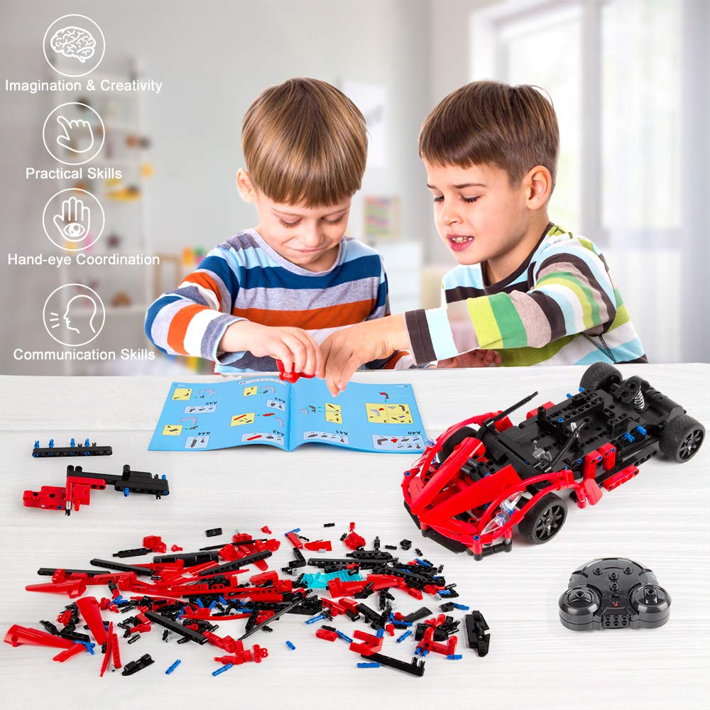 Remote Control Roadster Building Bricks Toy T582