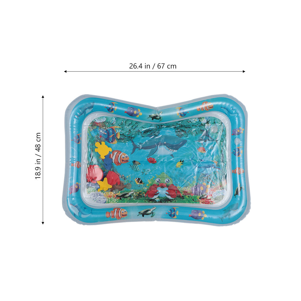 Inflatable Water Play Mat Baby Crawling Cushion (Clownfish Pattern) I409