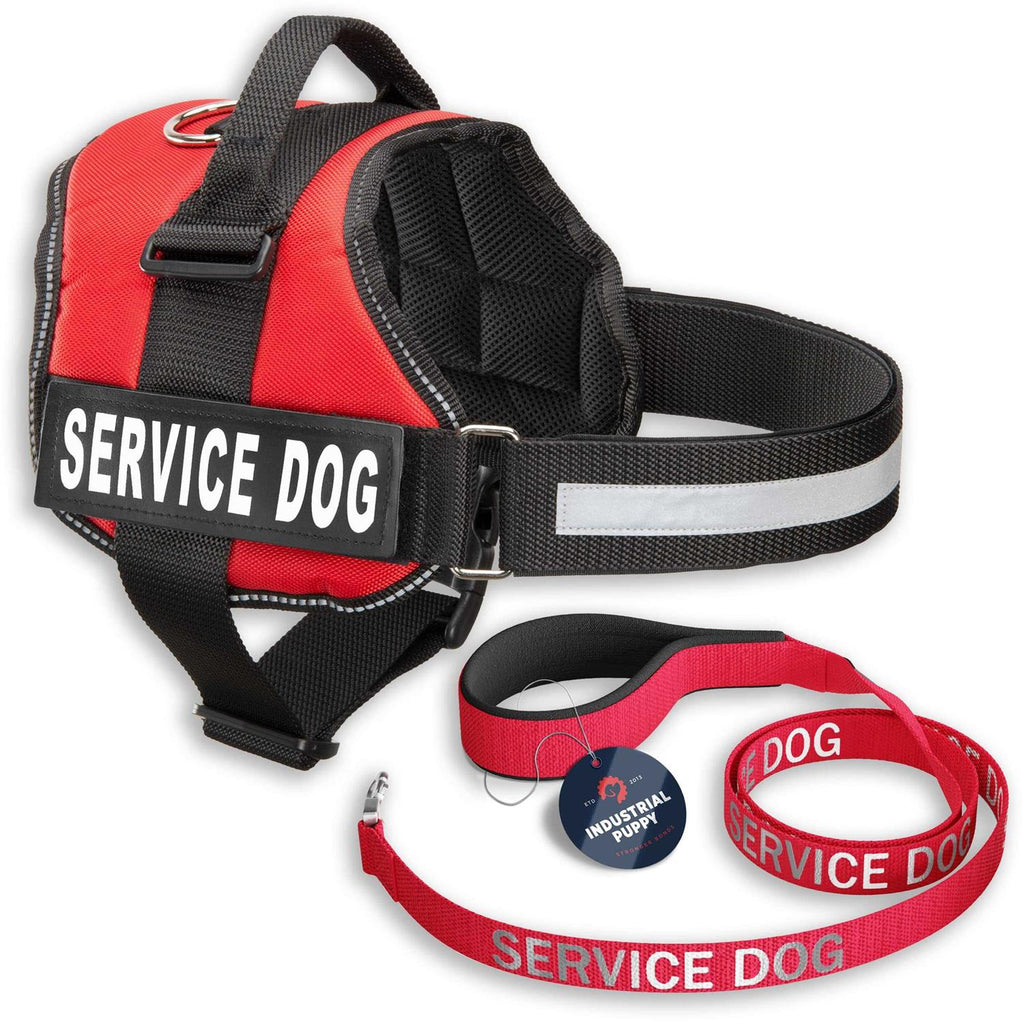 Service Dog Vest with Hook and Loop Straps & Leash Set V81929