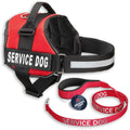 Service Dog Vest with Hook and Loop Straps & Leash Set V81929