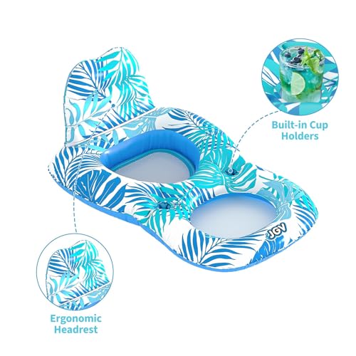 Inflatable Pool Float Chair with Drink Holder O226