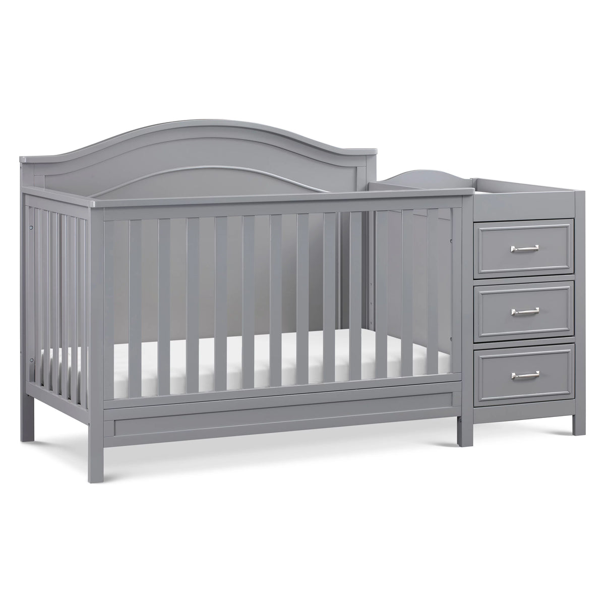 4-in-1 Convertible Crib and Changer Combo in Grey C334