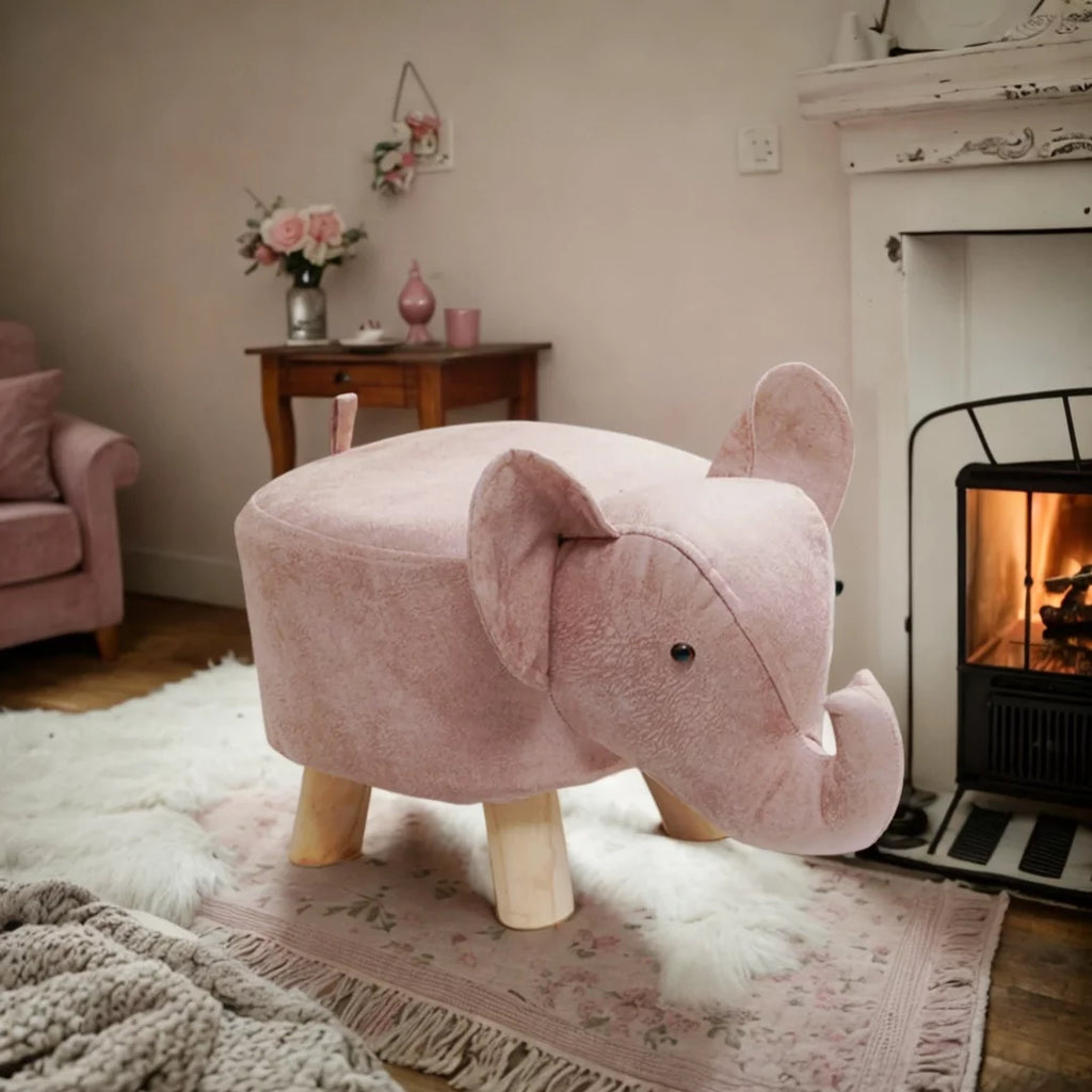 Pink Animal Footstool X594