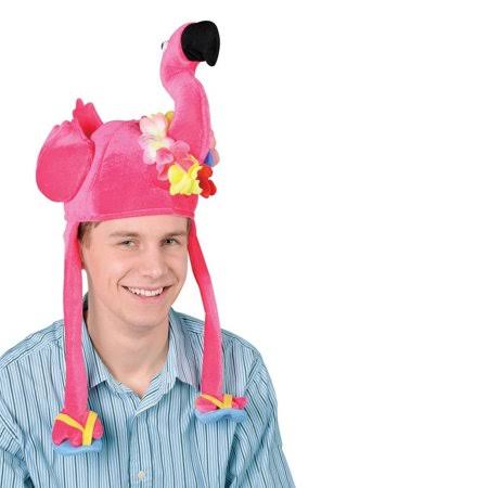Plush Flamingo Hat E415422