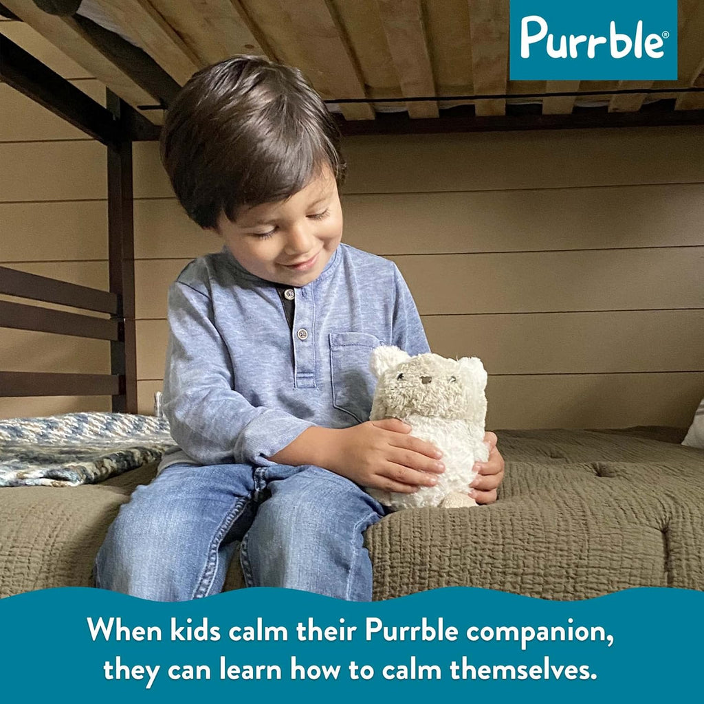 Calming Toy Companion with Dynamic Heartbeat and Soothing Purr Plush Z392595