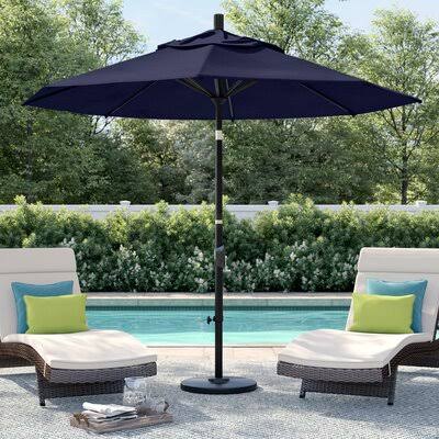 9' Market Umbrella Outdoor Fabric Granite Bronze X4423