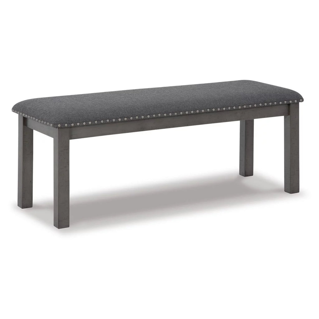 Antique Gray Wood Bench Q38806