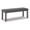 Antique Gray Wood Bench Q38806