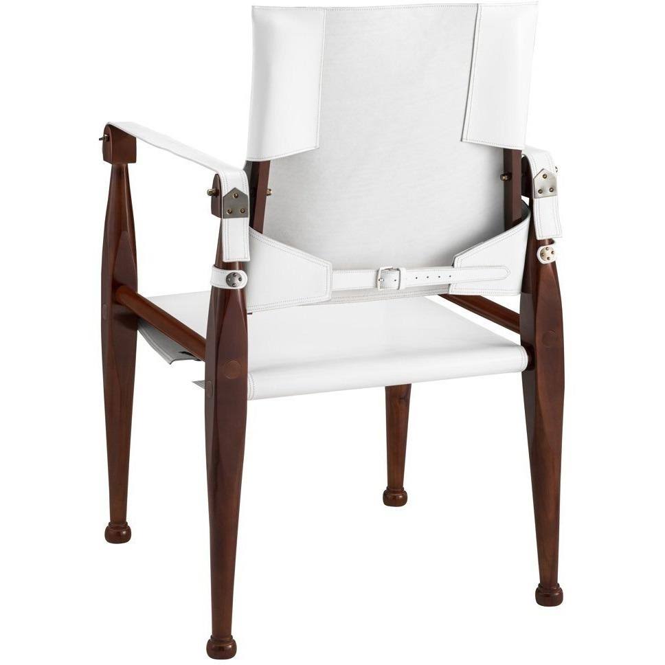 White Campaign Chair N8743