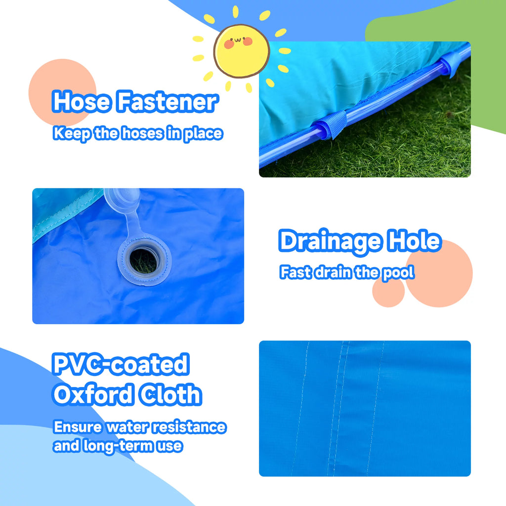 Inflatable Wet & Dry Bounce House with Blower U4947
