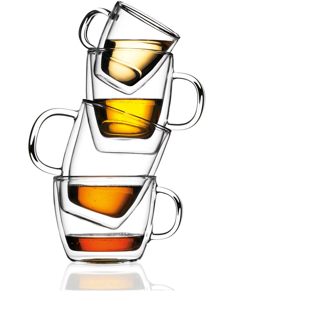 Clear Double Wall Coffee Mug Set of 2 Y668