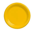 School Bus Yellow Plastic Luncheon Plate X8747