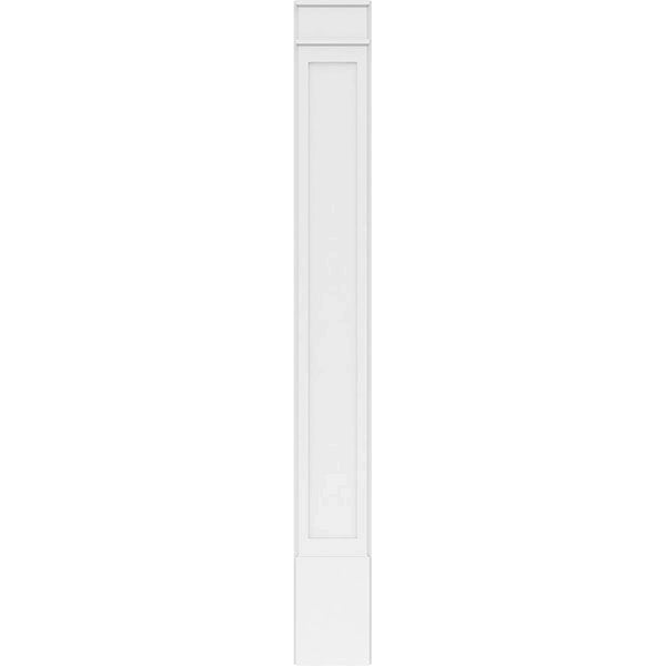 Flat Panel PVC Pilaster with Decorative Capital & Base (Pair) P70565