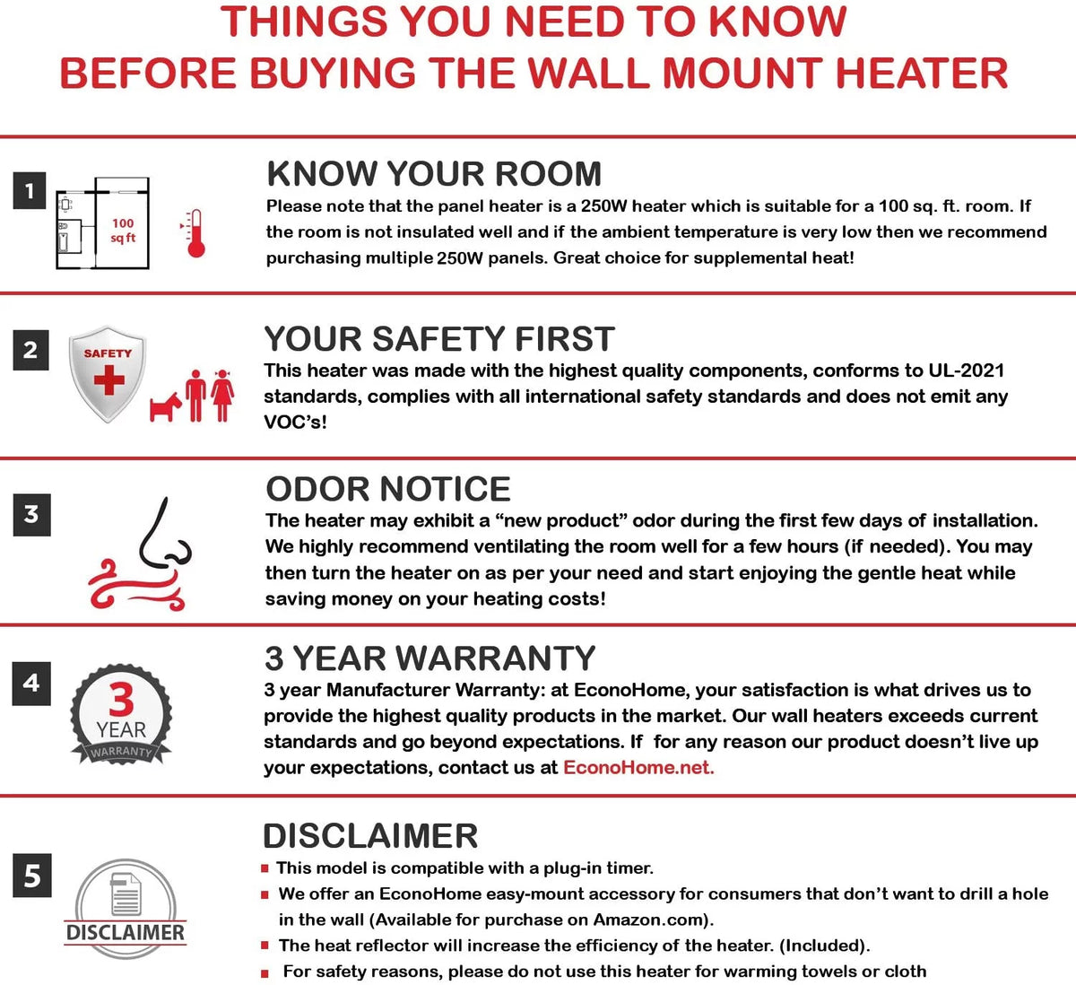 250 Watt Splashproof Convection Heater P509340