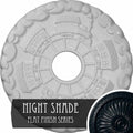 18 1/2x22OD x 3 7/8x22ID x 1x22P Hand-Painted Ceiling Medallion N2916