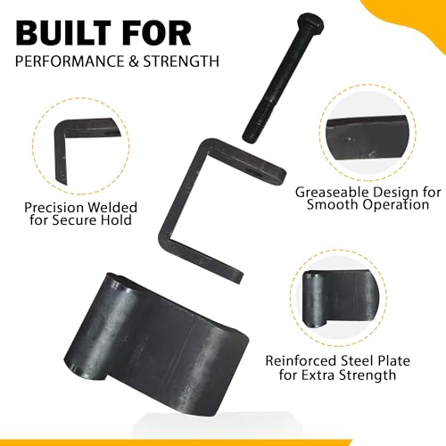 Weld On Steel Strap Hinges, Pack of 4 Y776984