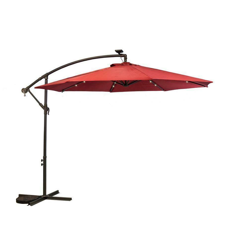 Scarlet Cantilever Solar Patio Umbrella Z9005