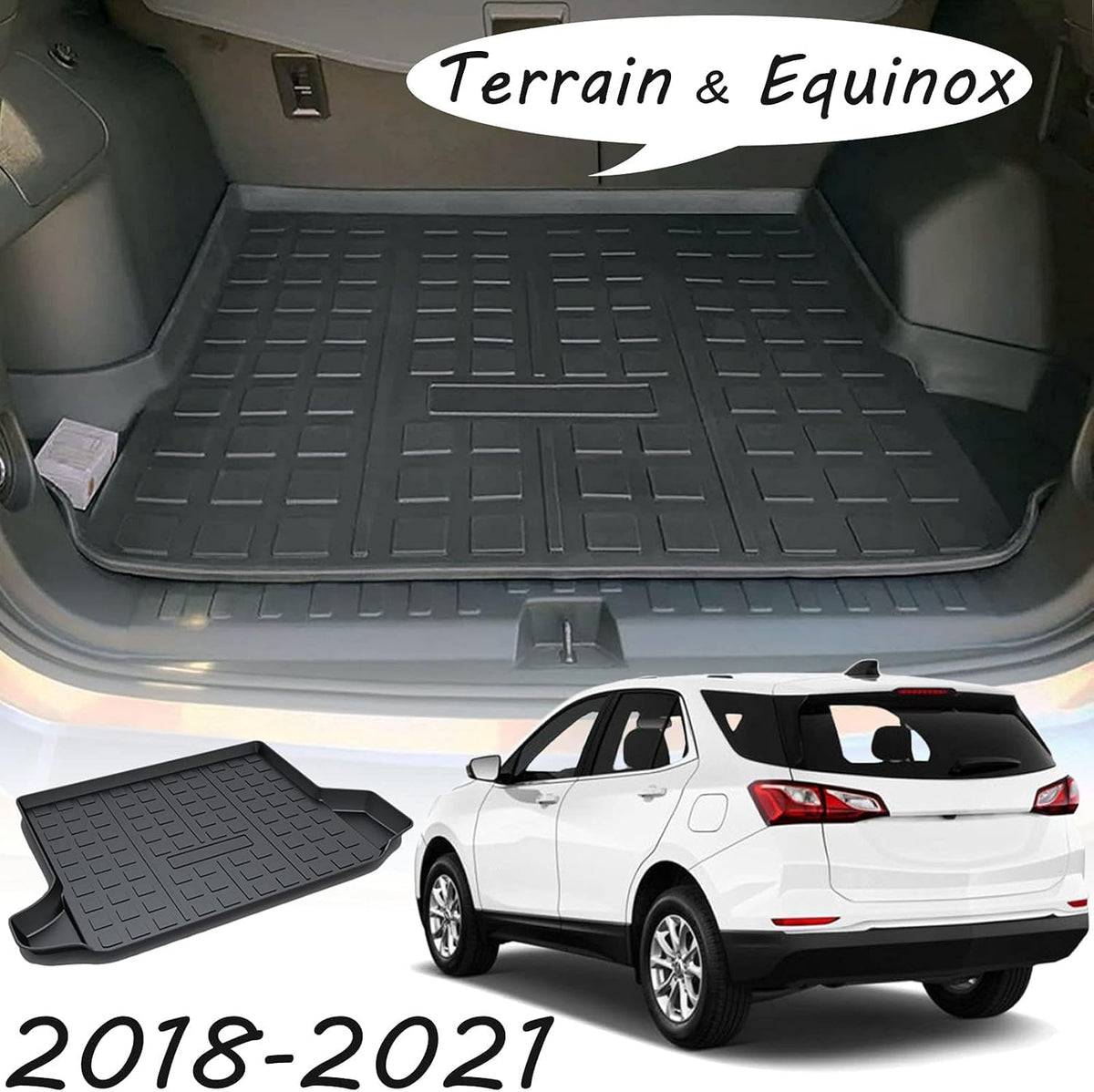 Black Cargo Liner Trunk Mat Cargo Tray Y725687