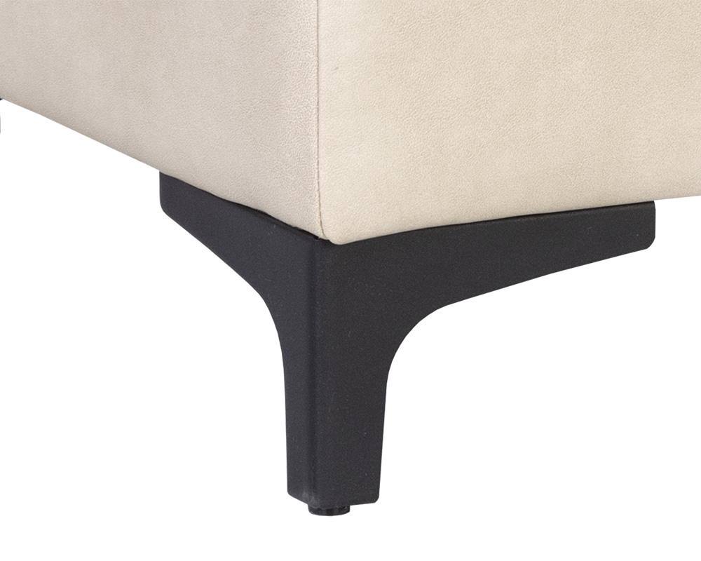 Cream Faux Leather Storage Bench P22268