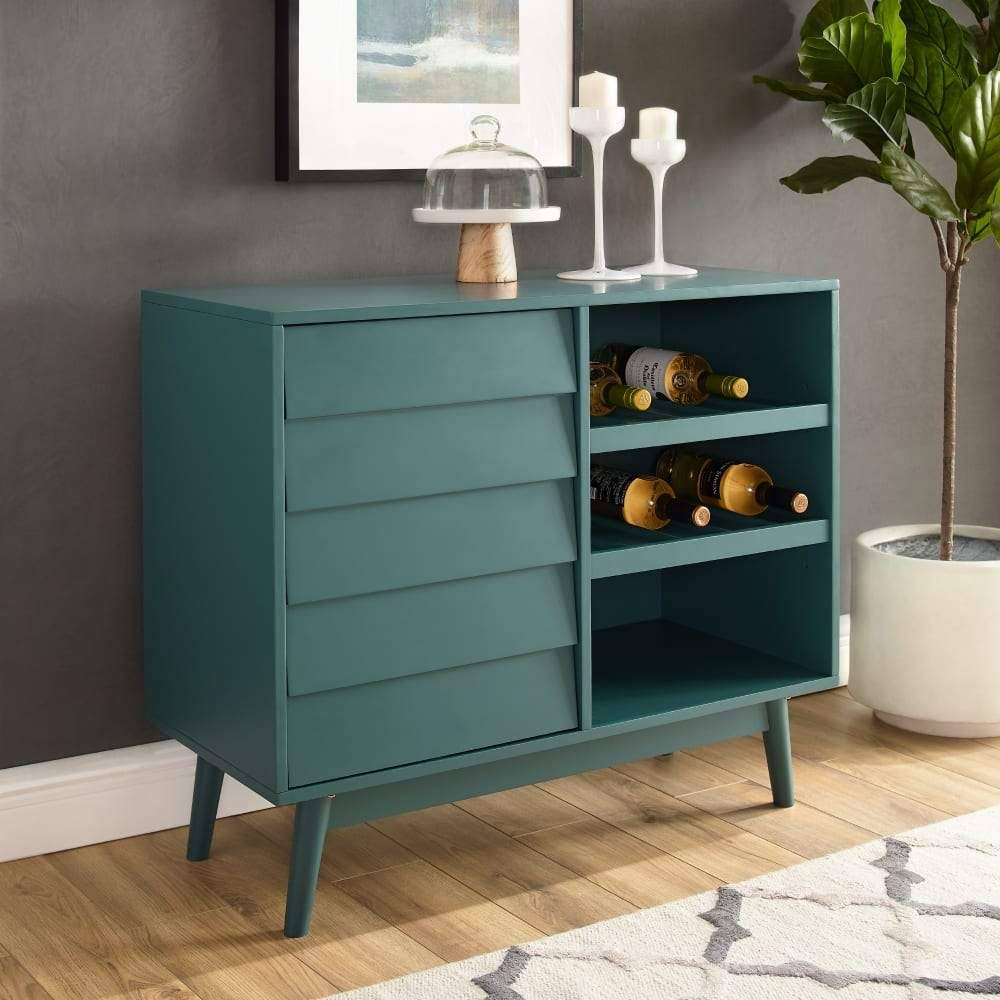 Dark Teal Bar Cabinet W968