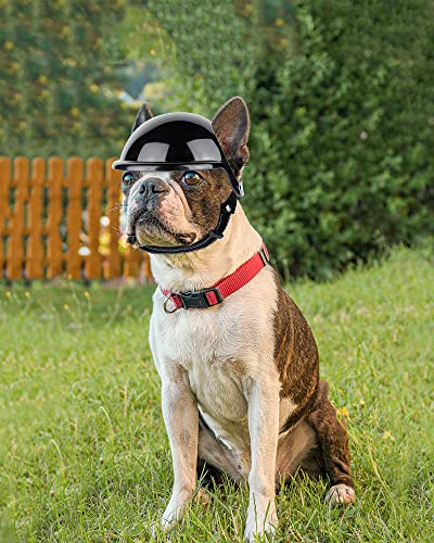 Medium Pet Dog Helmet with Ear Hole Motorcycle Dog Helmet Multi-Sport Dog Hard Hat Outdoor Bike Doggy Cap Y687454