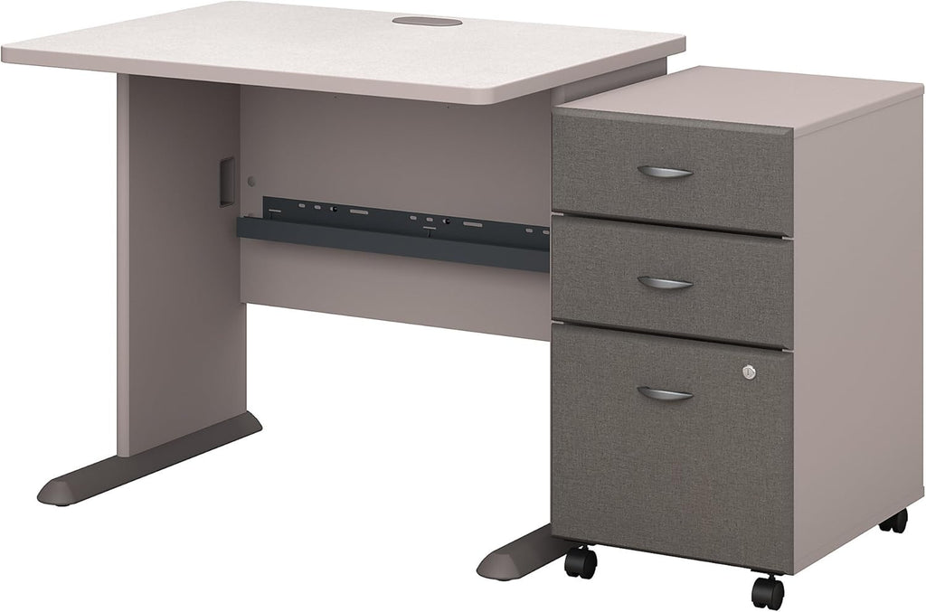36W Desk with Mobile File Cabinet T2956