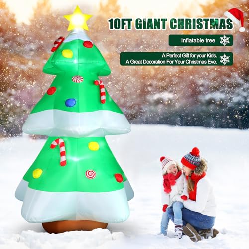 8 FT Christmas Inflatable Santa Claus with Gift Bag, Built-in LED Lights L164