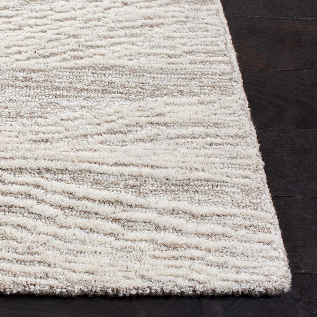 Natural & Ivory 9' x 12' Handmade Wool Area Rug L593224