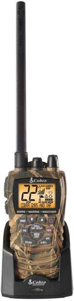Handheld Floating VHF Radio, 6 Watt, Submersible, White Q48629