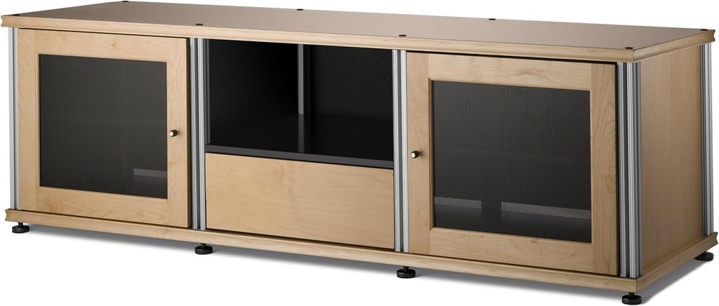 Walnut Black A/V Cabinet with Three Doors M974