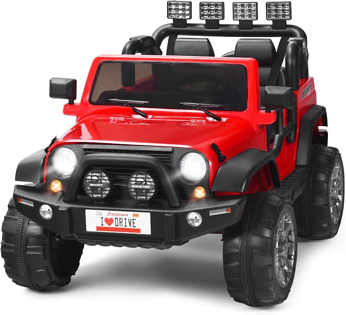 12V Battery Powered Ride on Truck with Remote Control, Black B730227