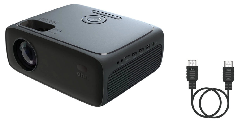 720P HD LCD Home Theater Projector with HDMI Cable, Black U200776
