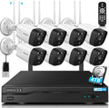 3K 5.0MP 1944P Wireless Security Camera System with 4TB Hard Drive and 8 Cameras Y438577