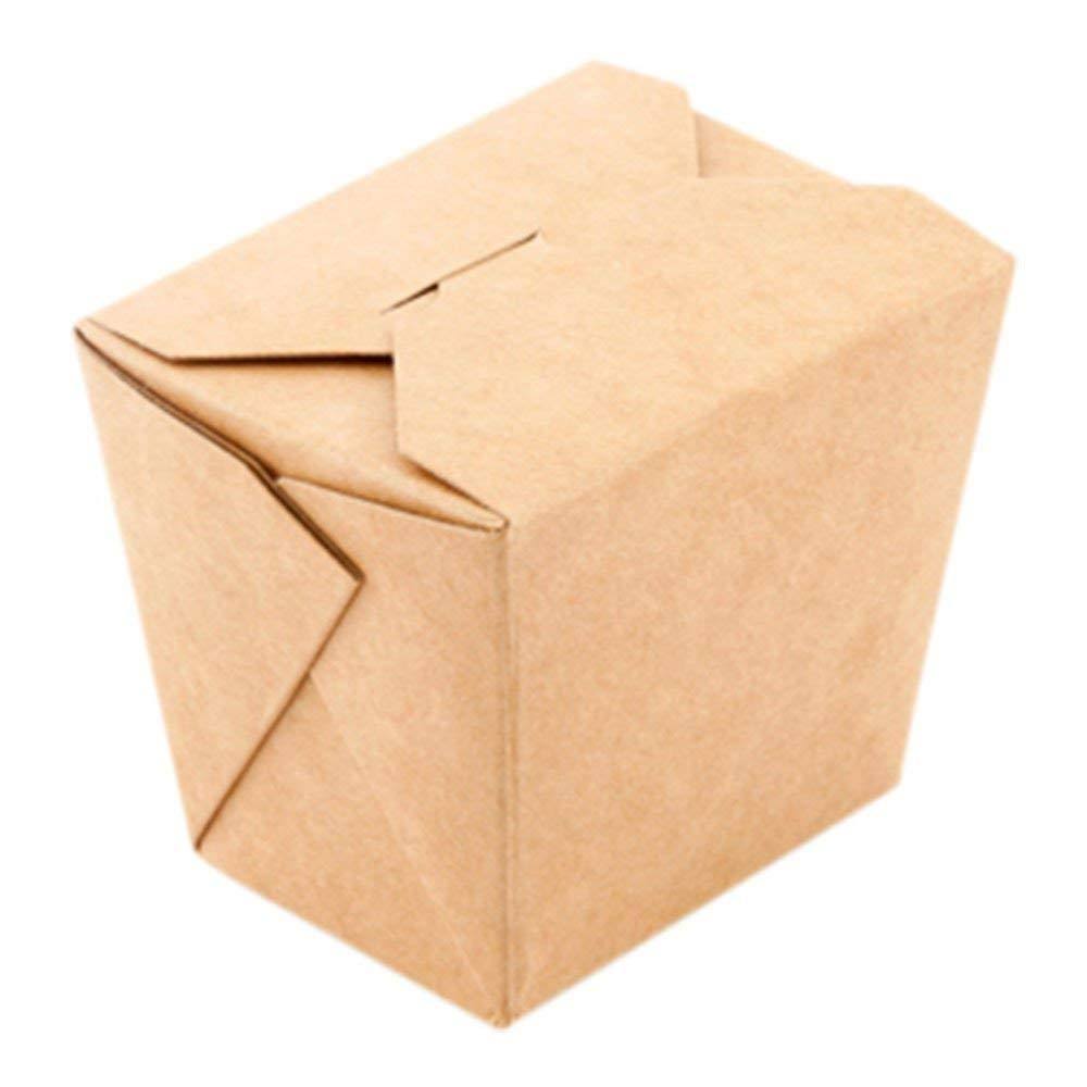 Kraft Brown 8-oz Square Disposable Food Container T947349