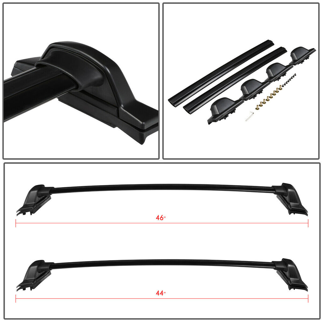 Black Coated Aluminum Roof Rack Crossbar B687