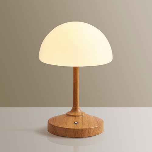 Mushroom Table Lamp Waterproof Cordless Rechargeable LED Night Light X97134