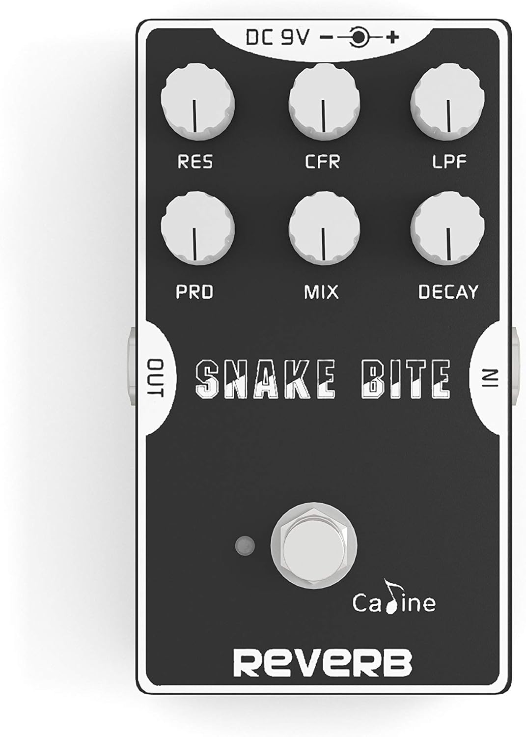 Hall Reverb Guitar Effects Pedal with True Bypass Aluminum Alloy Housing Y640