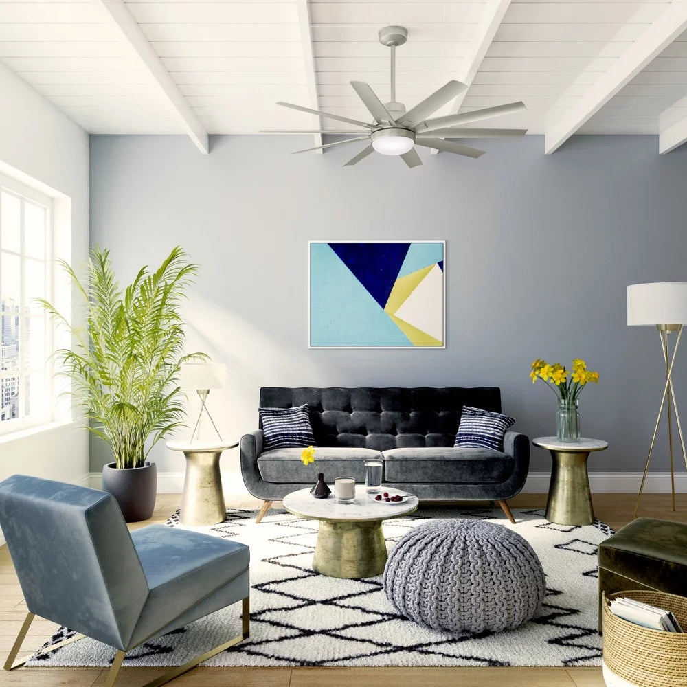 60" 10 Blade Indoor / Outdoor Led Ceiling Fan P7473