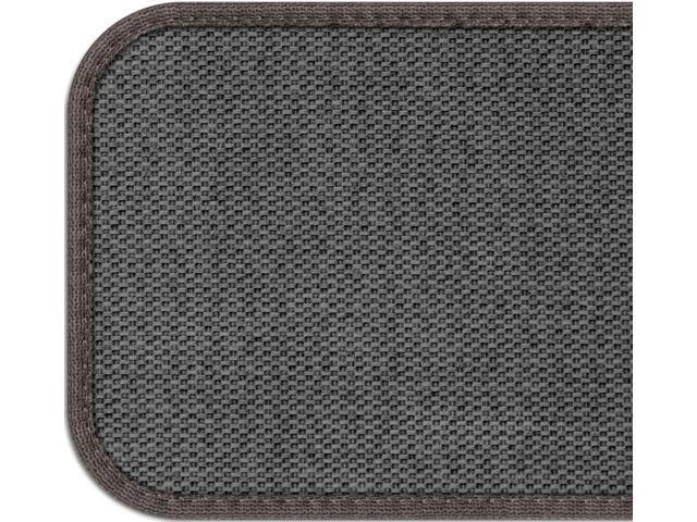 Set of 12 Skid-Resistant Carpet Stair Treads Pebble Gray 8 in. x 27 in. J2452