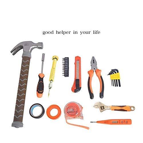 Household Hand Tool Kit with Hammer Case E6098