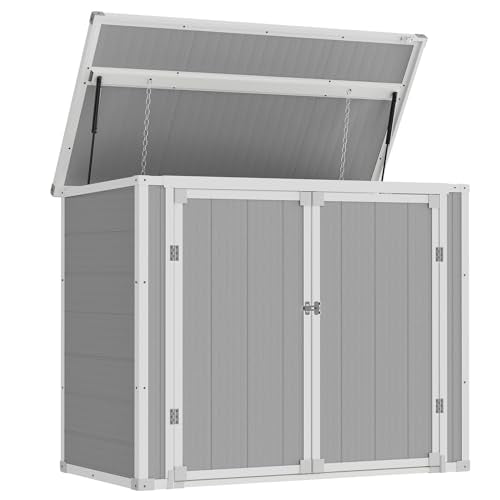 41 Cu Ft Outdoor Resin Storage Shed with Floor F758654