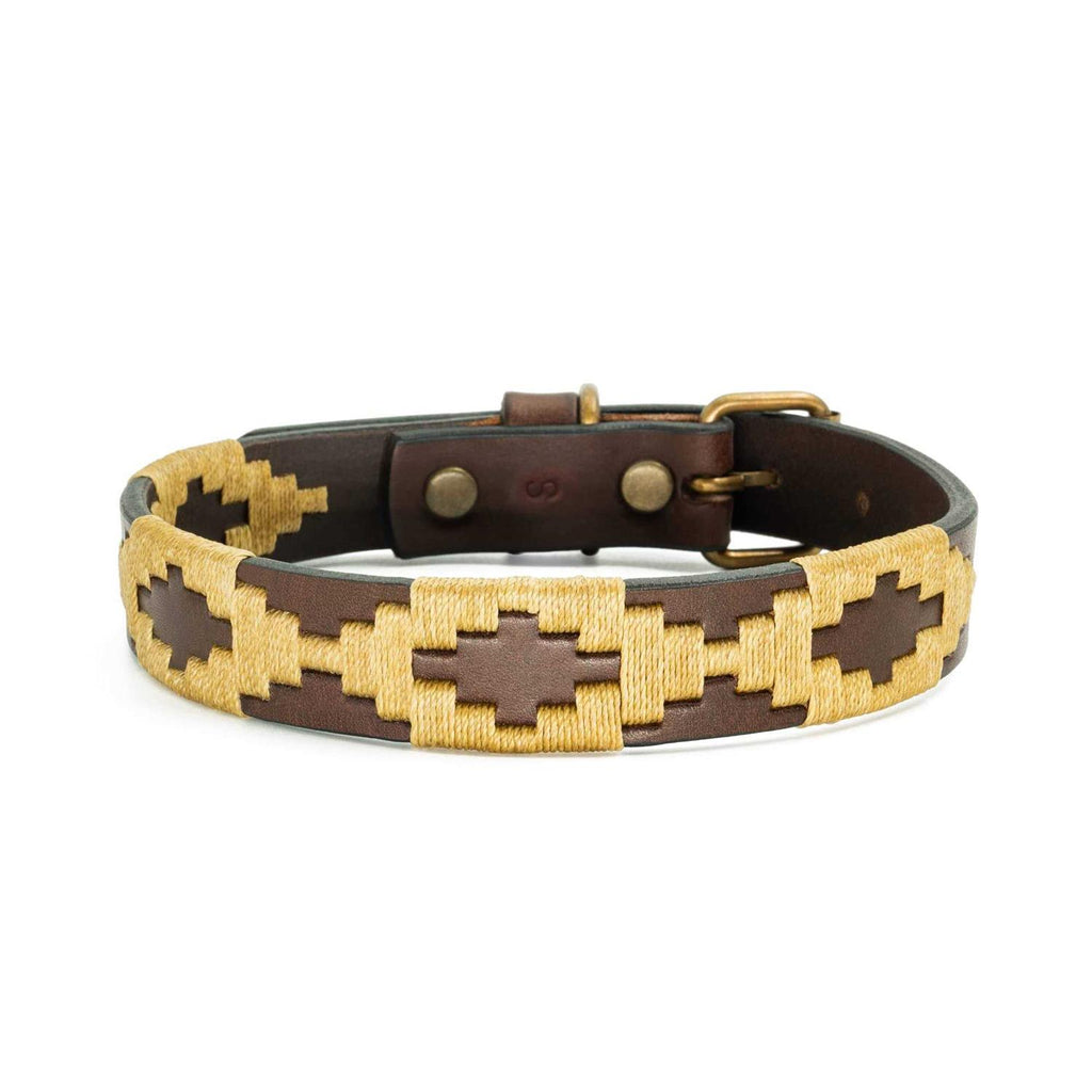 Leather Hand-Stitched Polo Dog Collar Q48236