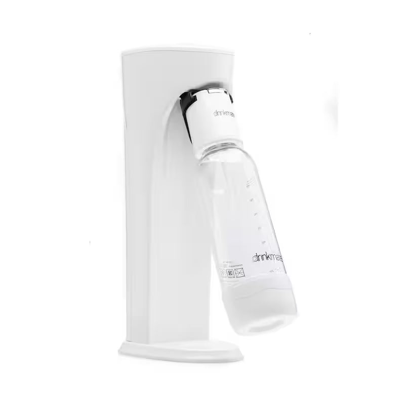 White Sparkling Water and Soda Maker Machine with CO2 Cartridge and Bottle D26654
