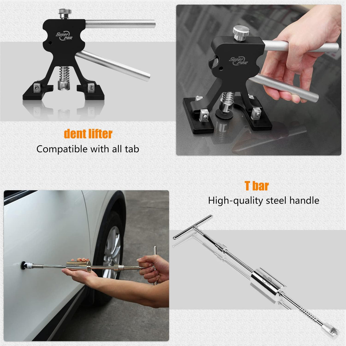 Auto Dent Puller Kit with 2 in 1 Slide Hammer T8660