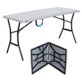 5 Foot Rectangle Fold-in-Half Table Gray K84897