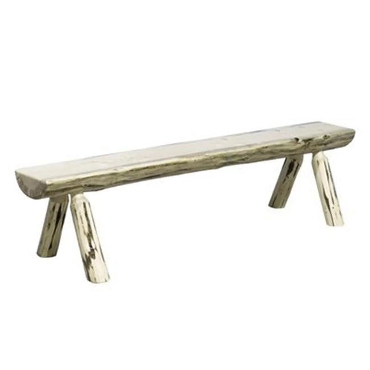 6' Half Log Outdoor Bench T121