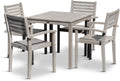 Espresso 5-Piece Eucalyptus Dining Set B6371