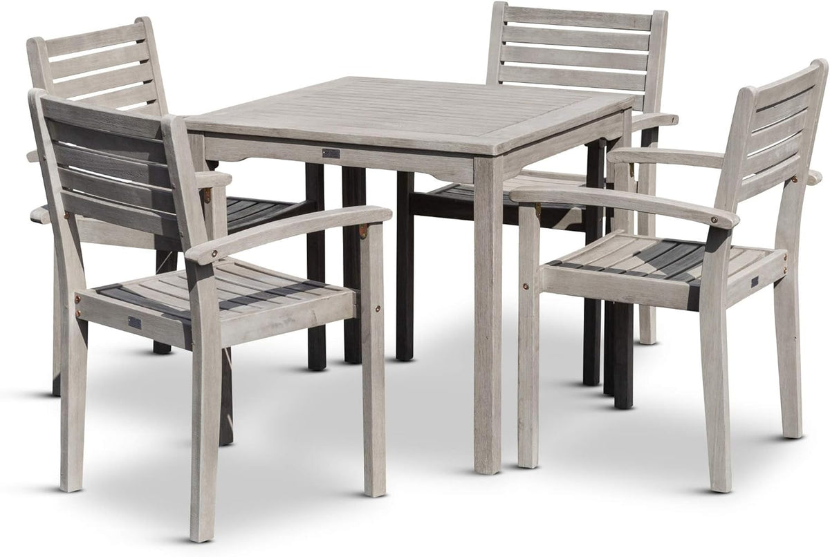 Espresso 5-Piece Eucalyptus Dining Set B6371