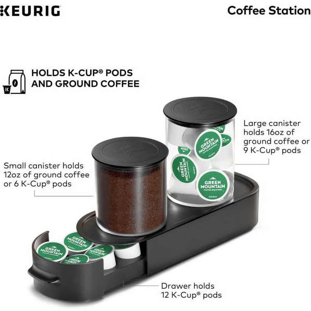 Black Ground Coffee & K-Cup Pod Storage Unit X748624