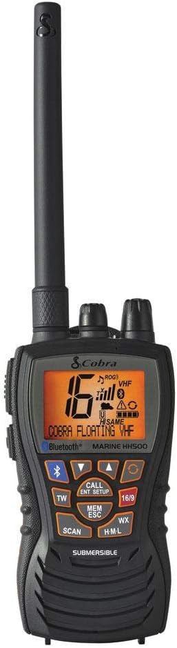 Handheld Floating VHF Radio, 6 Watt, Submersible, White Q48629